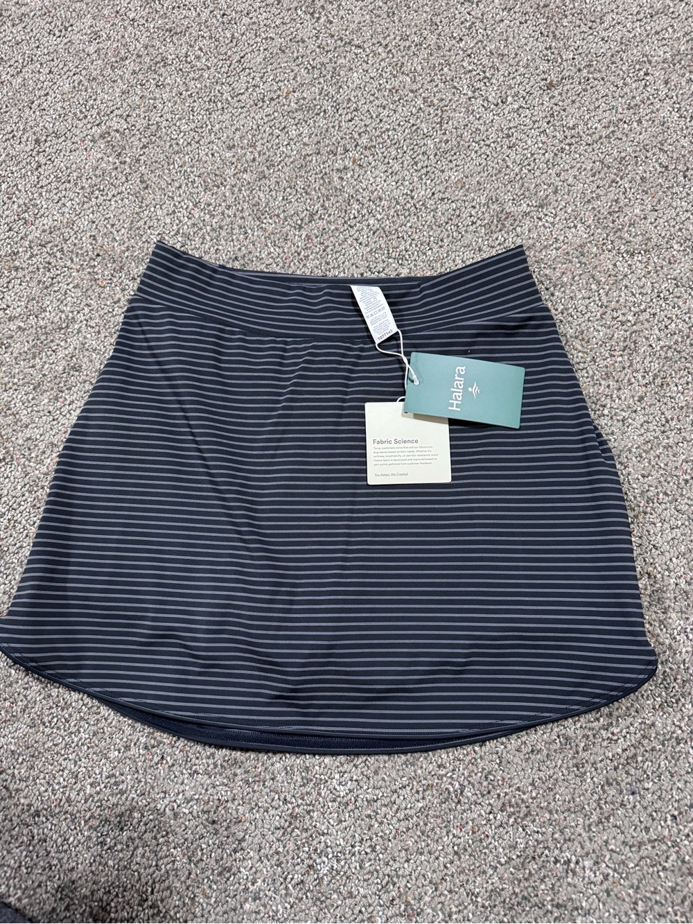 Halara Women's black Striped Active Skort XS
